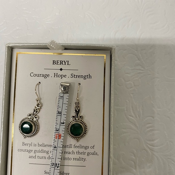 Shivam Baryl Drop Earrings - Picture 4 of 4